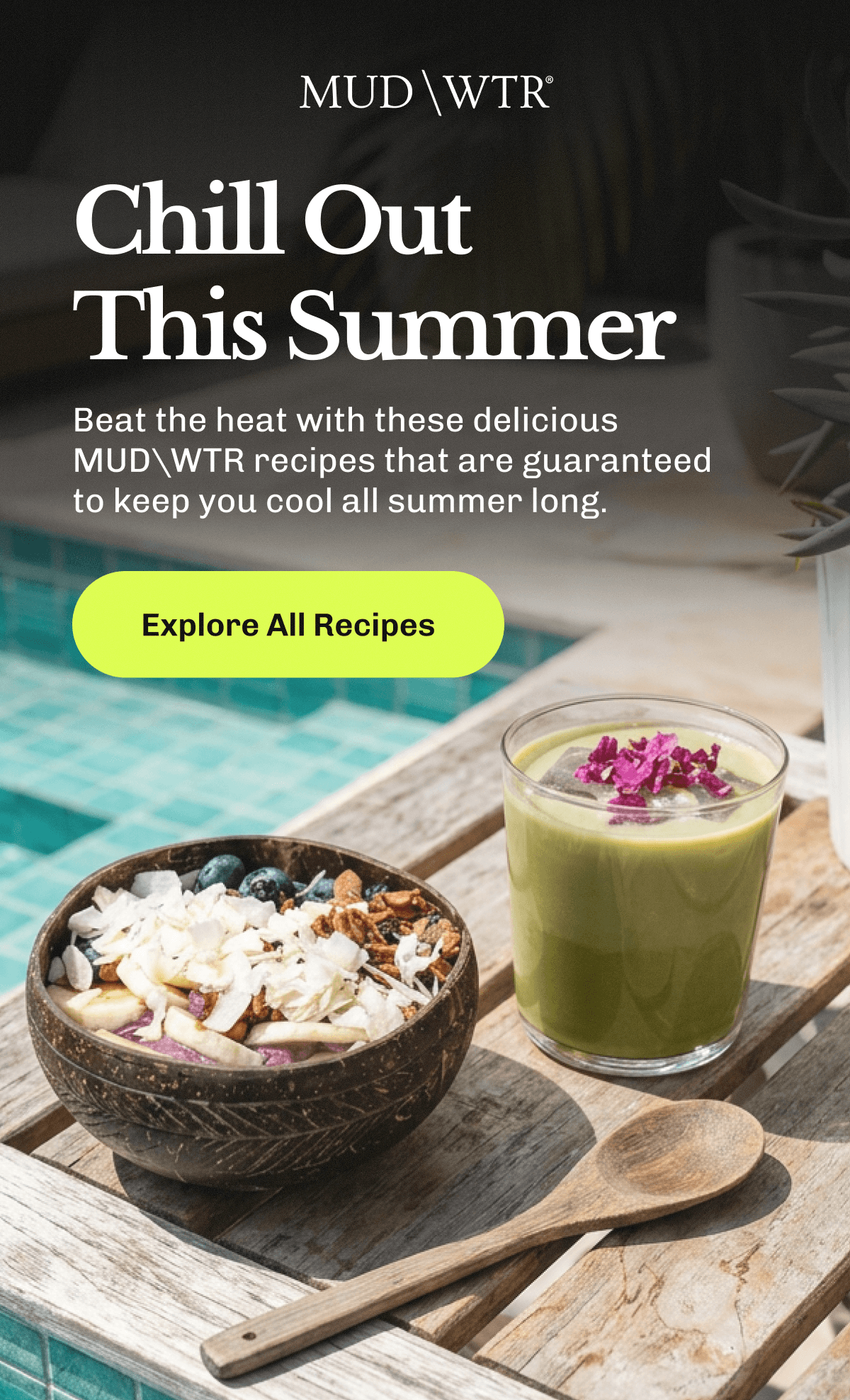 Chill Out This Summer – Beat the heat with these delicious MUDWTR recipes that are guaranteed to keep you cool all summer long. | Explore All Recipes