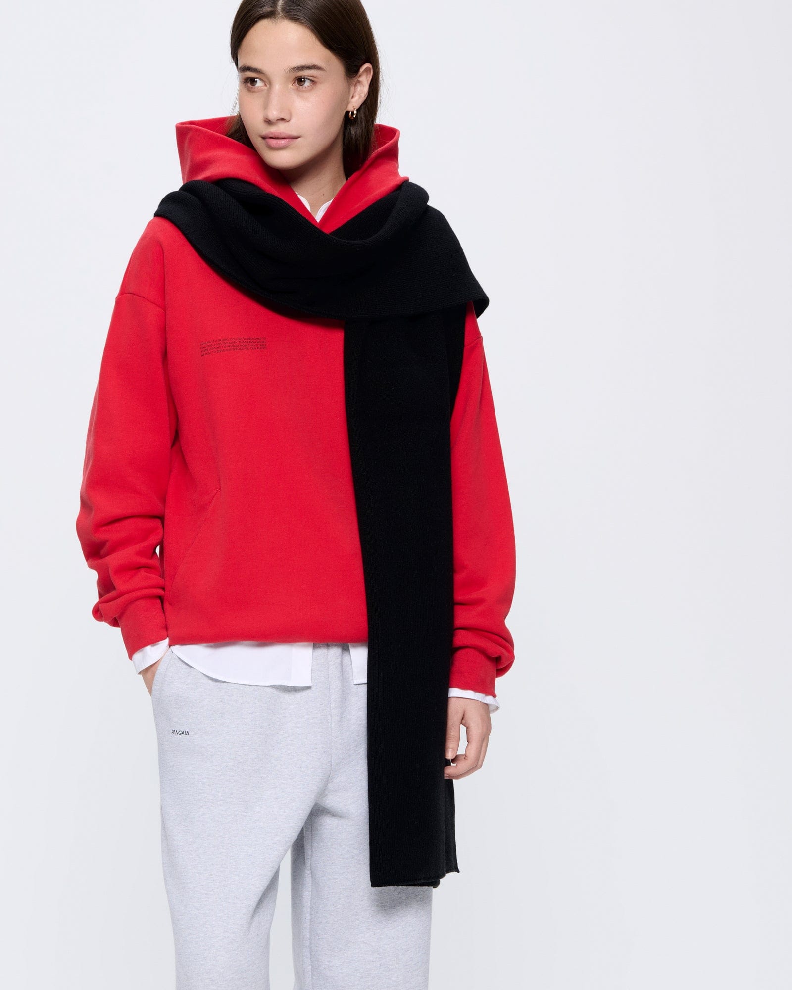 Image of Recycled Cashmere Scarf—black