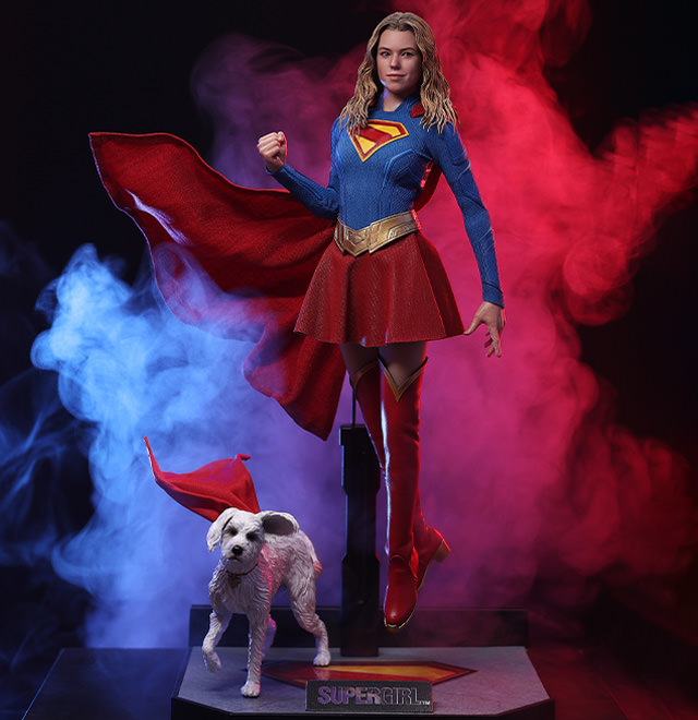 Supergirl and Krypto Sixth Scale Figure Set