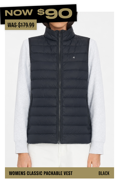 WMNS CLASSIC PACKABLE VEST BLACK