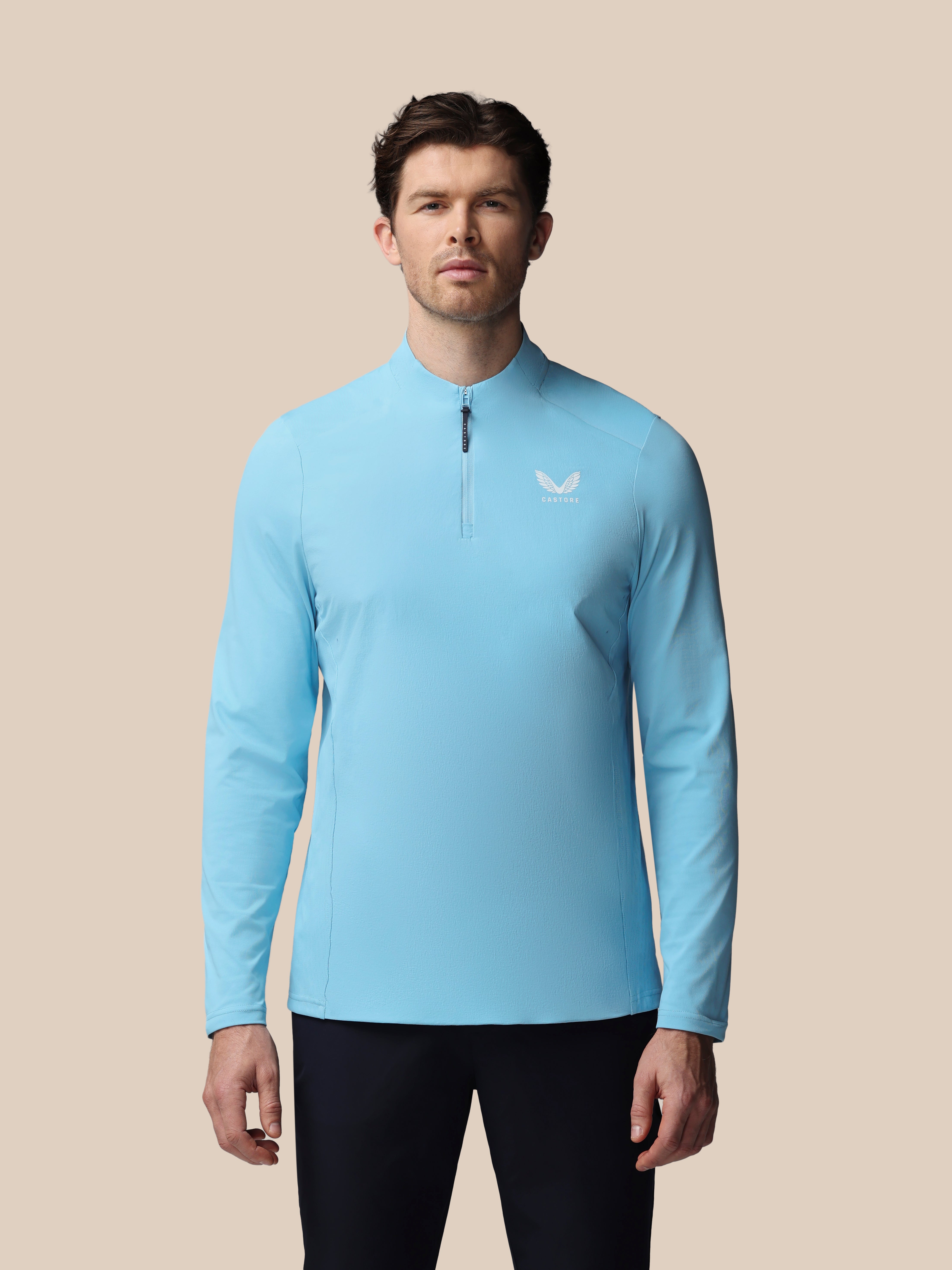 Image of Men’s Golf LVS Quarter Zip Long Sleeve Top - Blue
