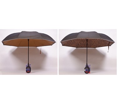 Revers-A-Brella S/2 Inverted Rain Umbrella With Reflective Stripe