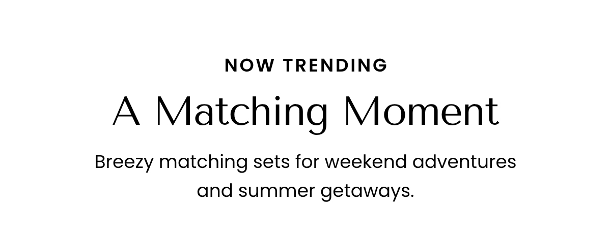 A Matching Moment