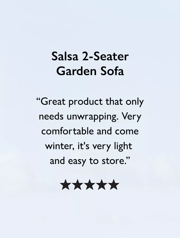 Salsa 2-Seater Garden Sofa, £165