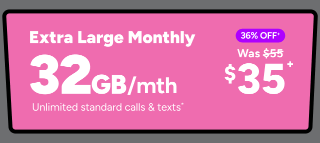 Kogan Mobile - 32GB for $35/mth +