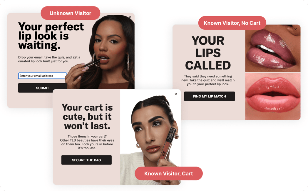 the lip bar identity powered exit experiences