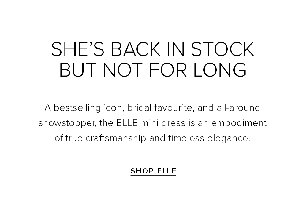 Back In Stock: Have you Met ELLE?