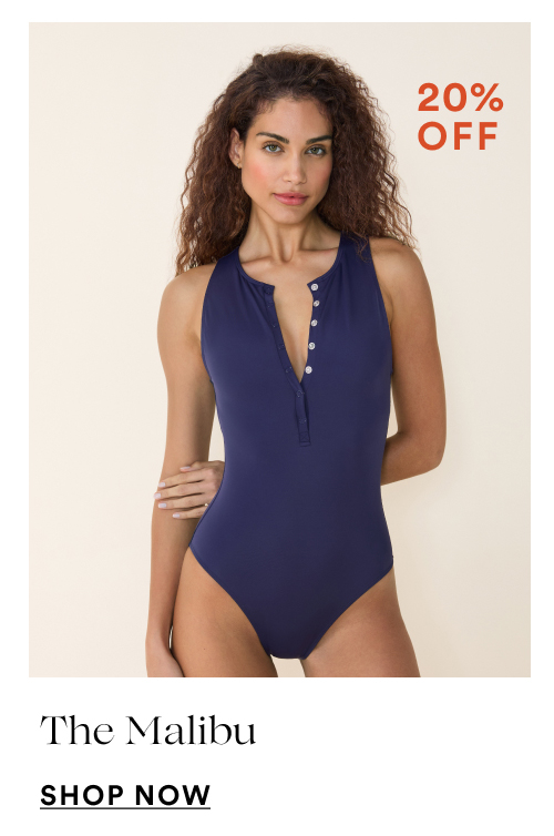 The Malibu One Piece in navy [SHOP NOW]