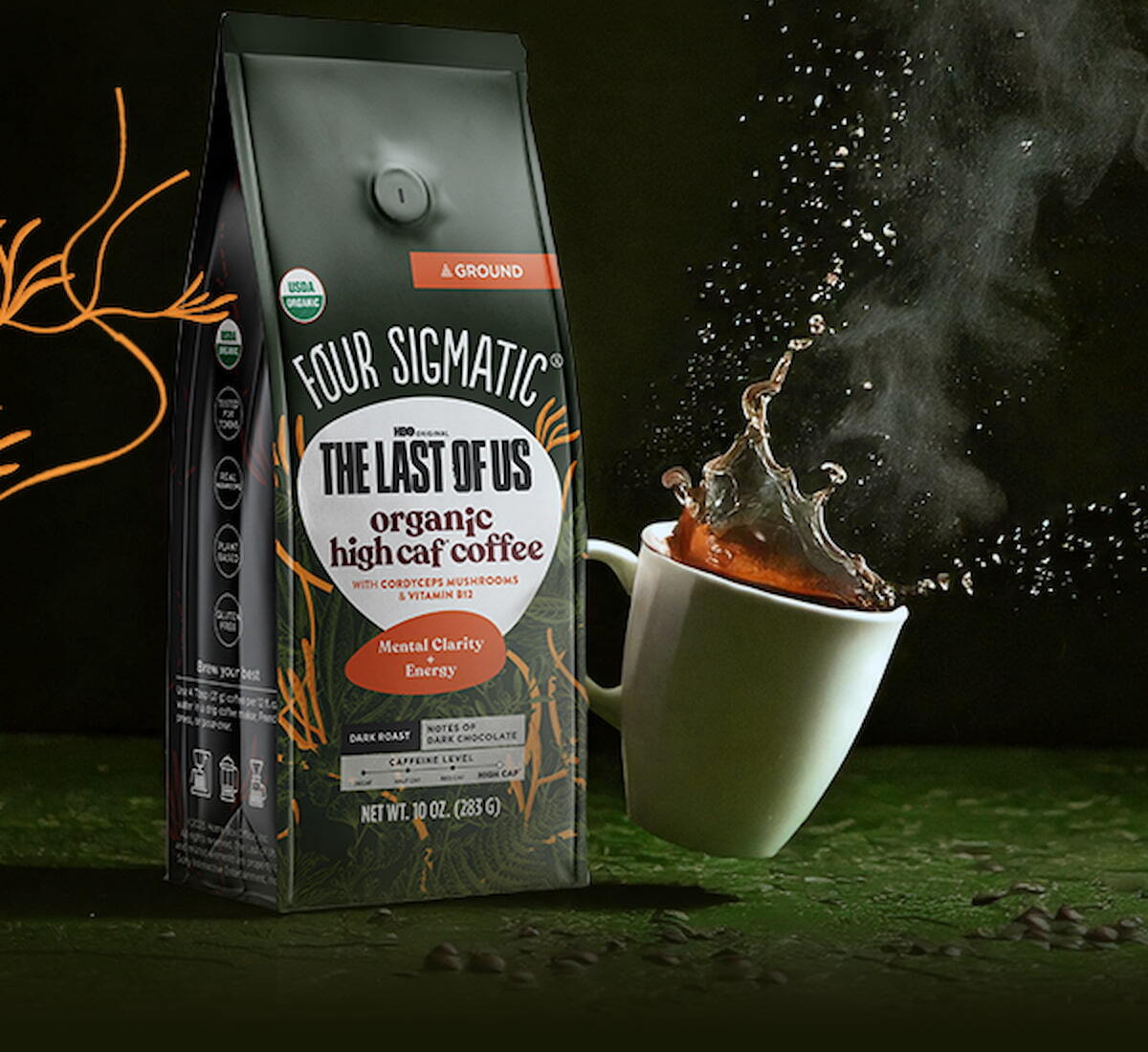 HBO Original The Last Of Us - Organic High Caf Ground Coffee
