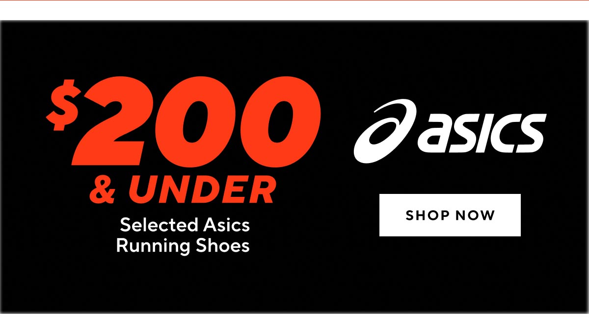 $200 & Under Selected Asics Running Shoes