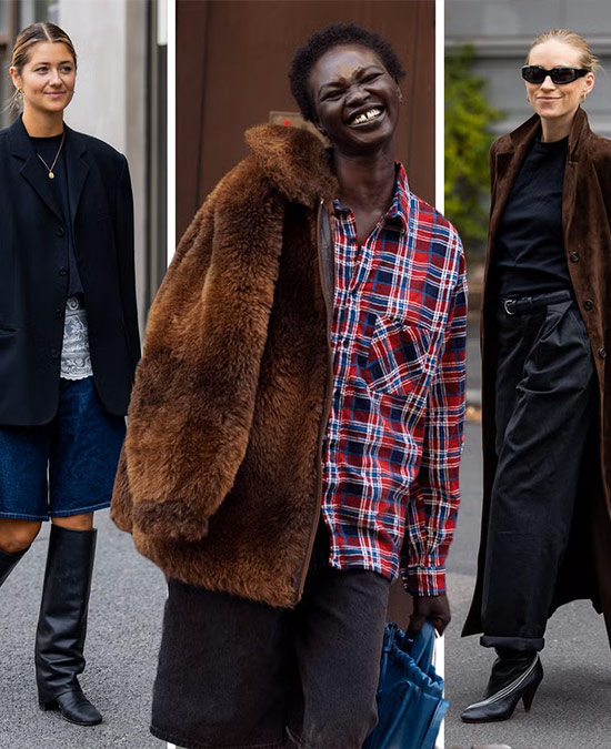 street style images of people in fall outfits