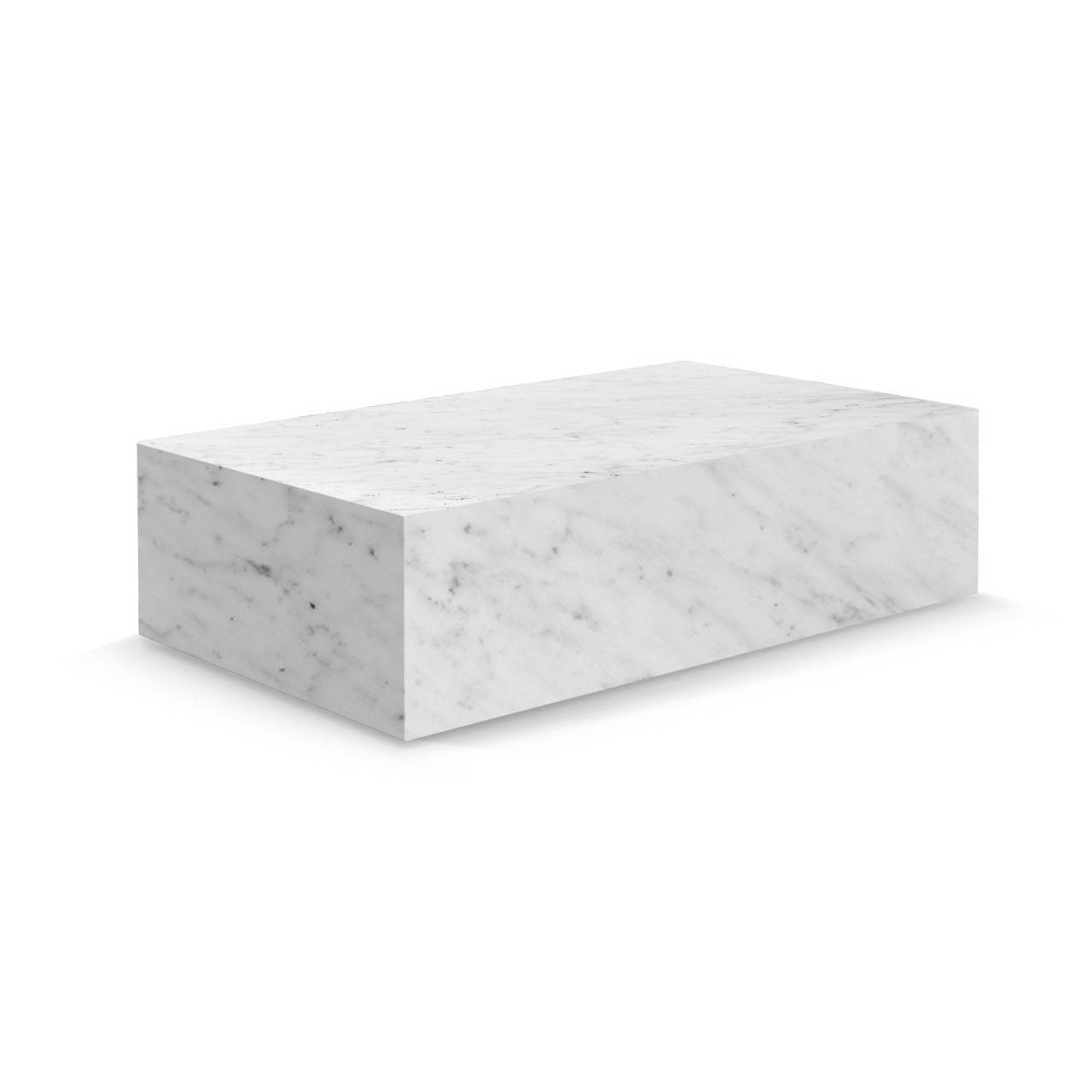 Image of Copenhagen Marble Plinth Block Coffee Table - 39" - Final Sale