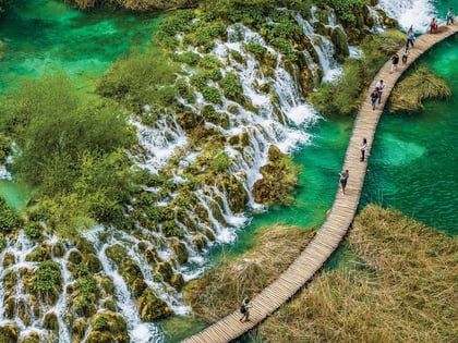 Plitvice Lakes National Park bridge.