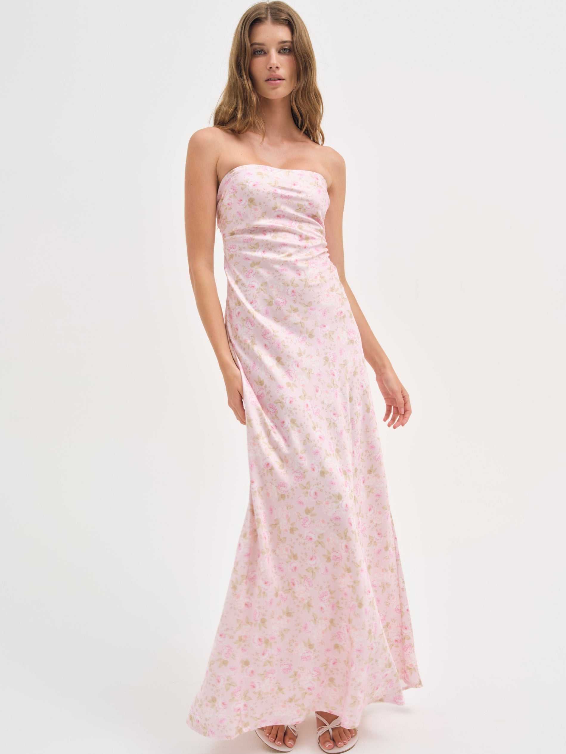 Image of Carla Strapless Maxi Dress
