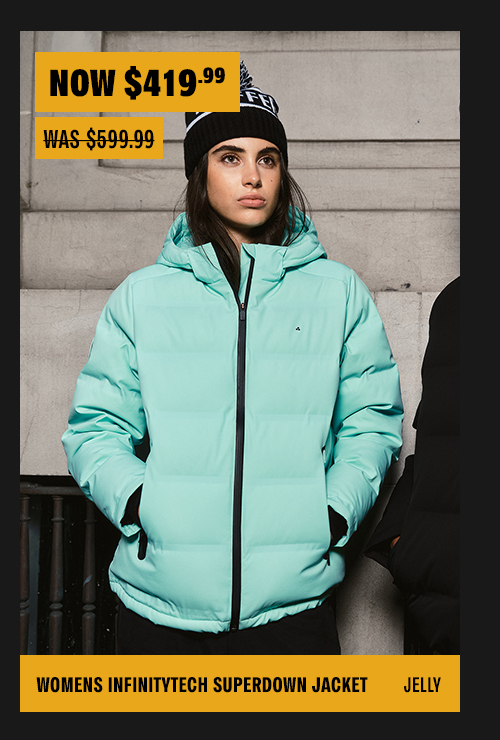 WOMENS INFINITYTECH SUPERDOWN JACKET JELLY