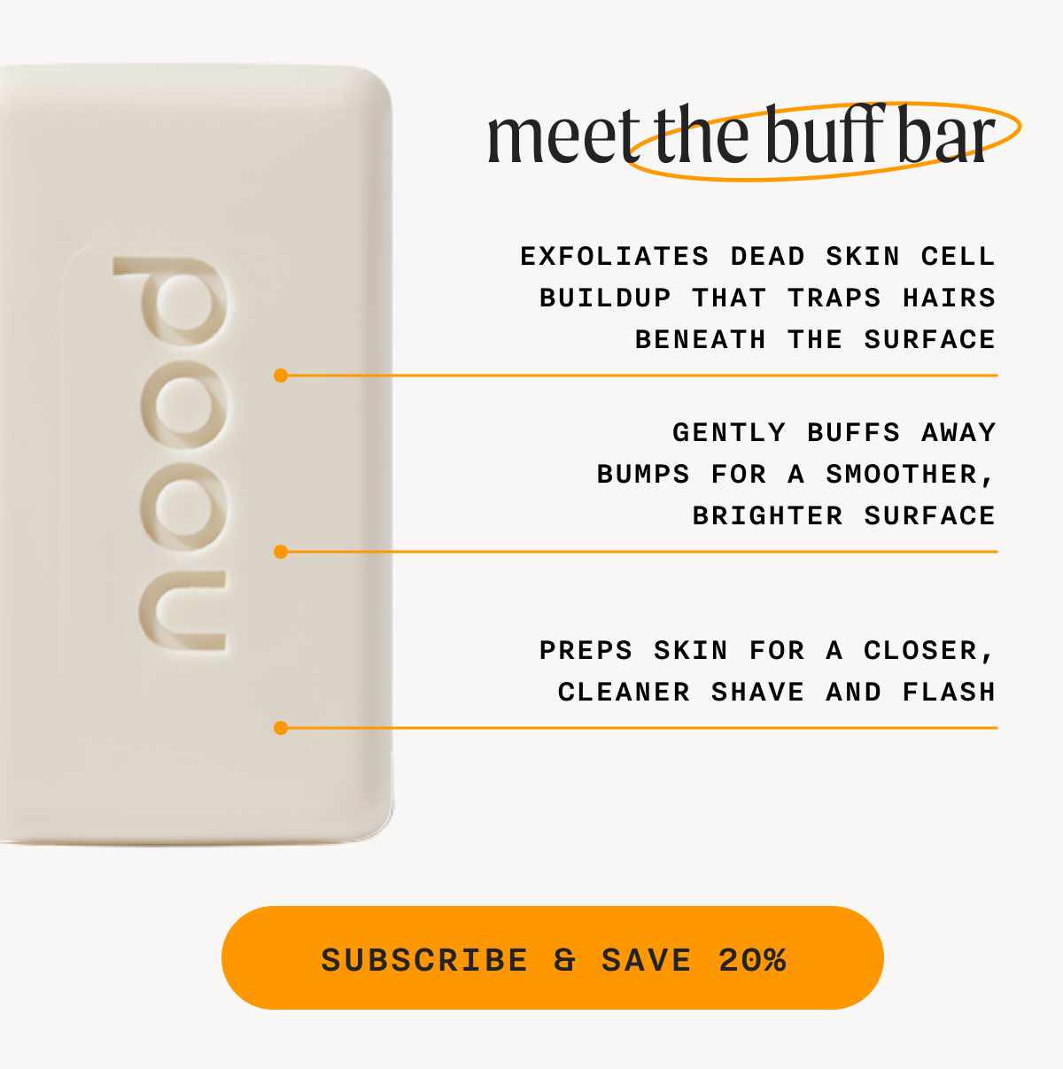 Meet The Buff Bar - SUBSCRIBE & SAVE 20%