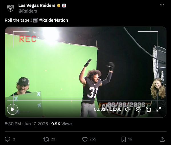 Raiders Social Huddle