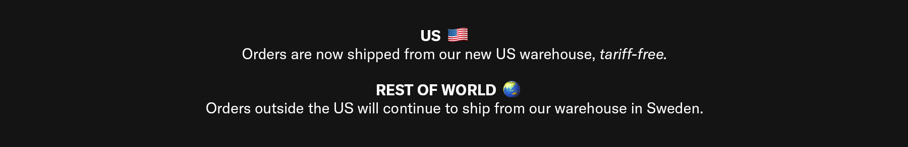 shipping information
