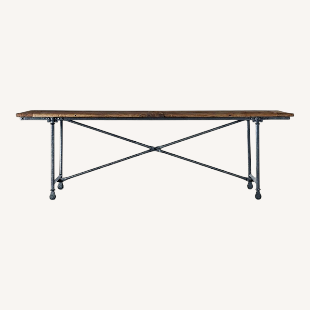 Image of Restoration Hardware Flatiron Reclaimed Wood Dining Table