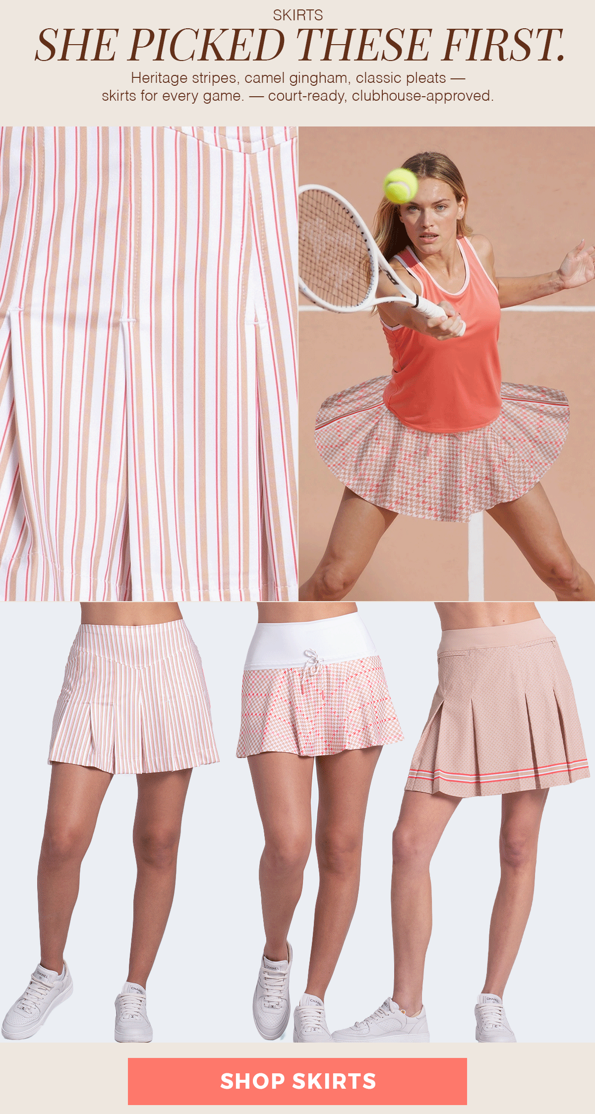 SKIRTS SHE PICKED THESE FIRST 