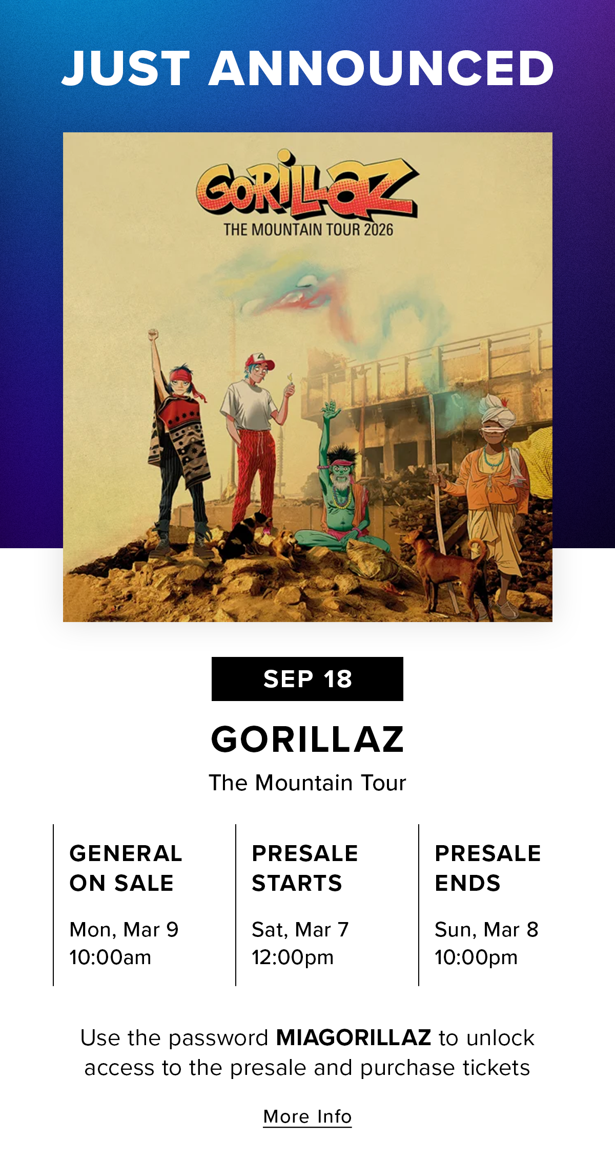 Gorillaz | Sept 18