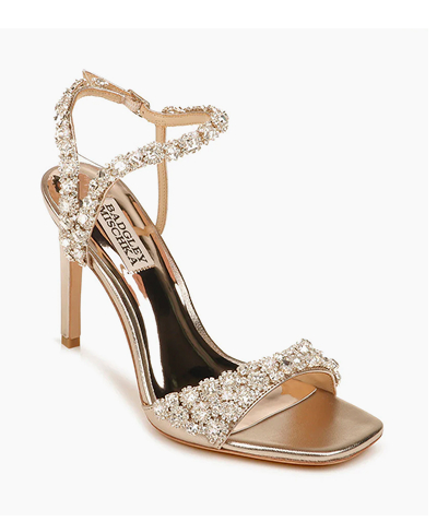 Galia Crystal Ankle Strap Evening Shoe