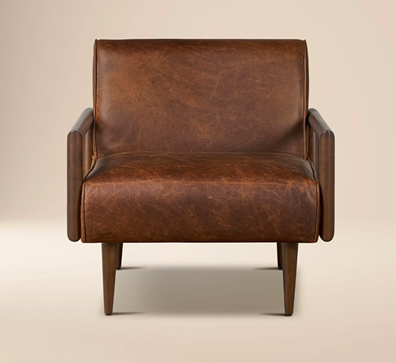 SHOP Viborg Leather Lounge Chair