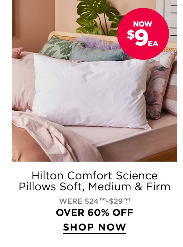 Hilton Comfort Science Pillows