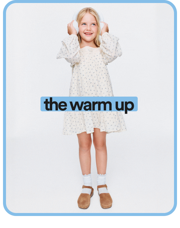 The warm up. Click here to shop kids