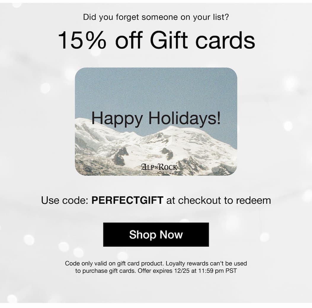Alp n Rock E-Gift Card
