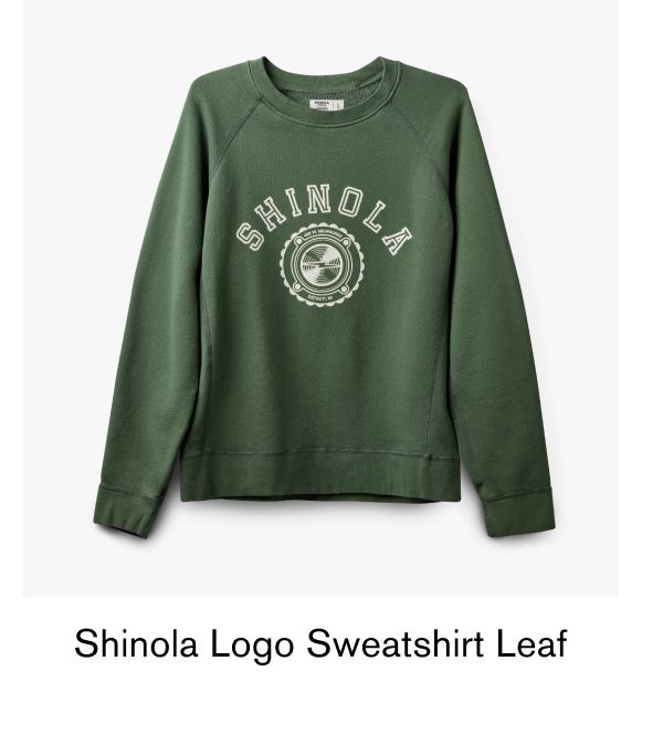 Shinola Logo Sweatshirt Leaf