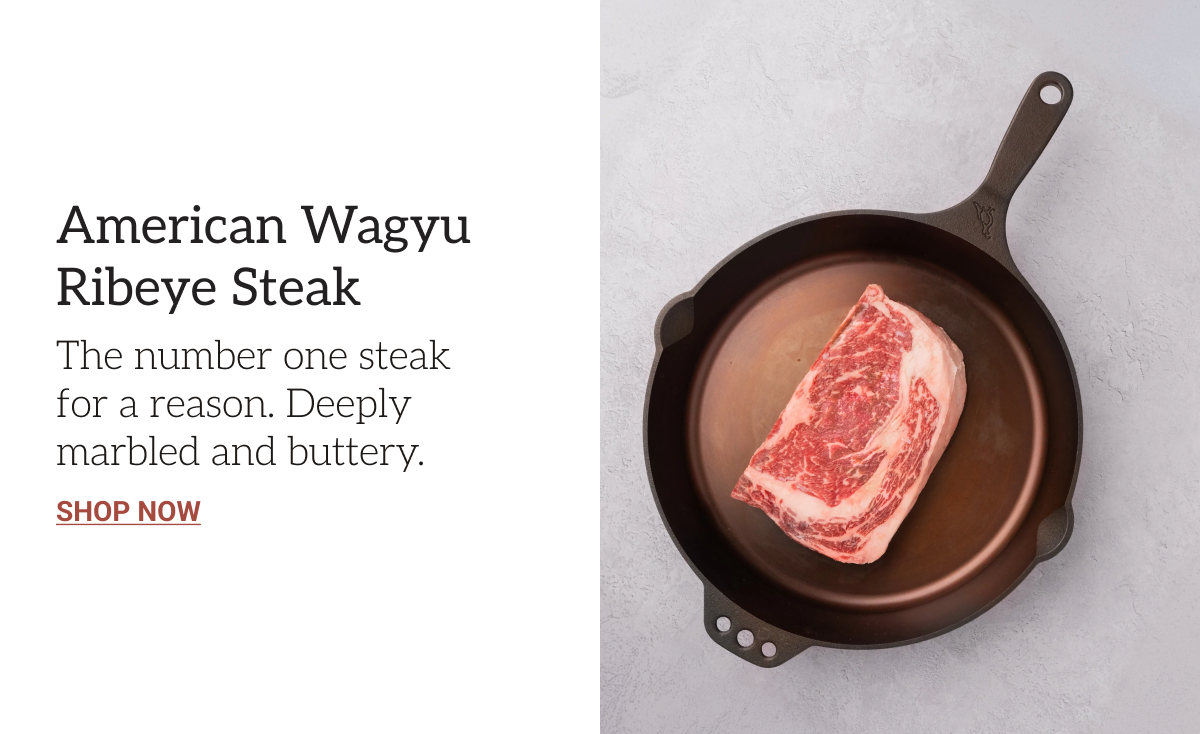 American Wagyu ribeye steak