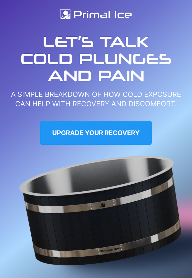 LET’S TALK COLD PLUNGES AND PAIN - UPGRADE YOUR RECOVERY