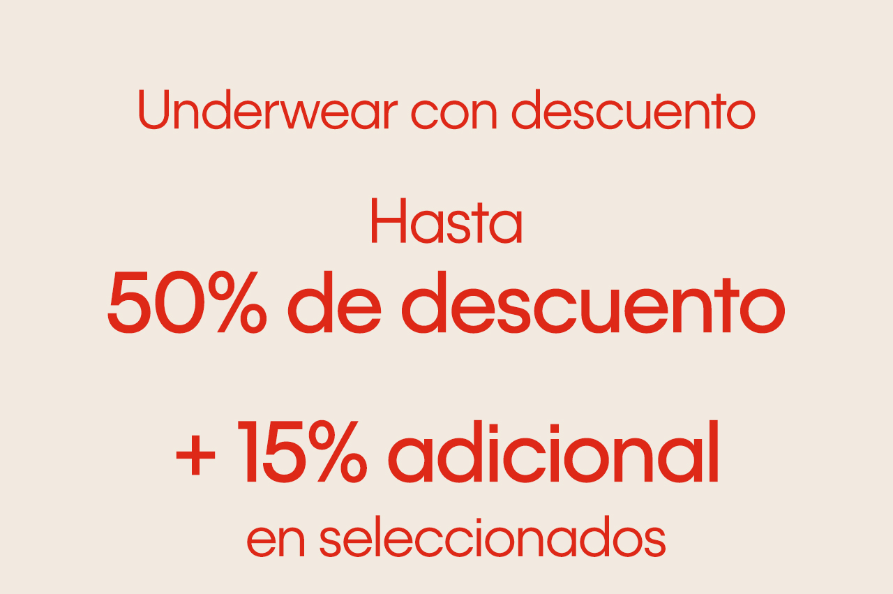 Underwear con descuento