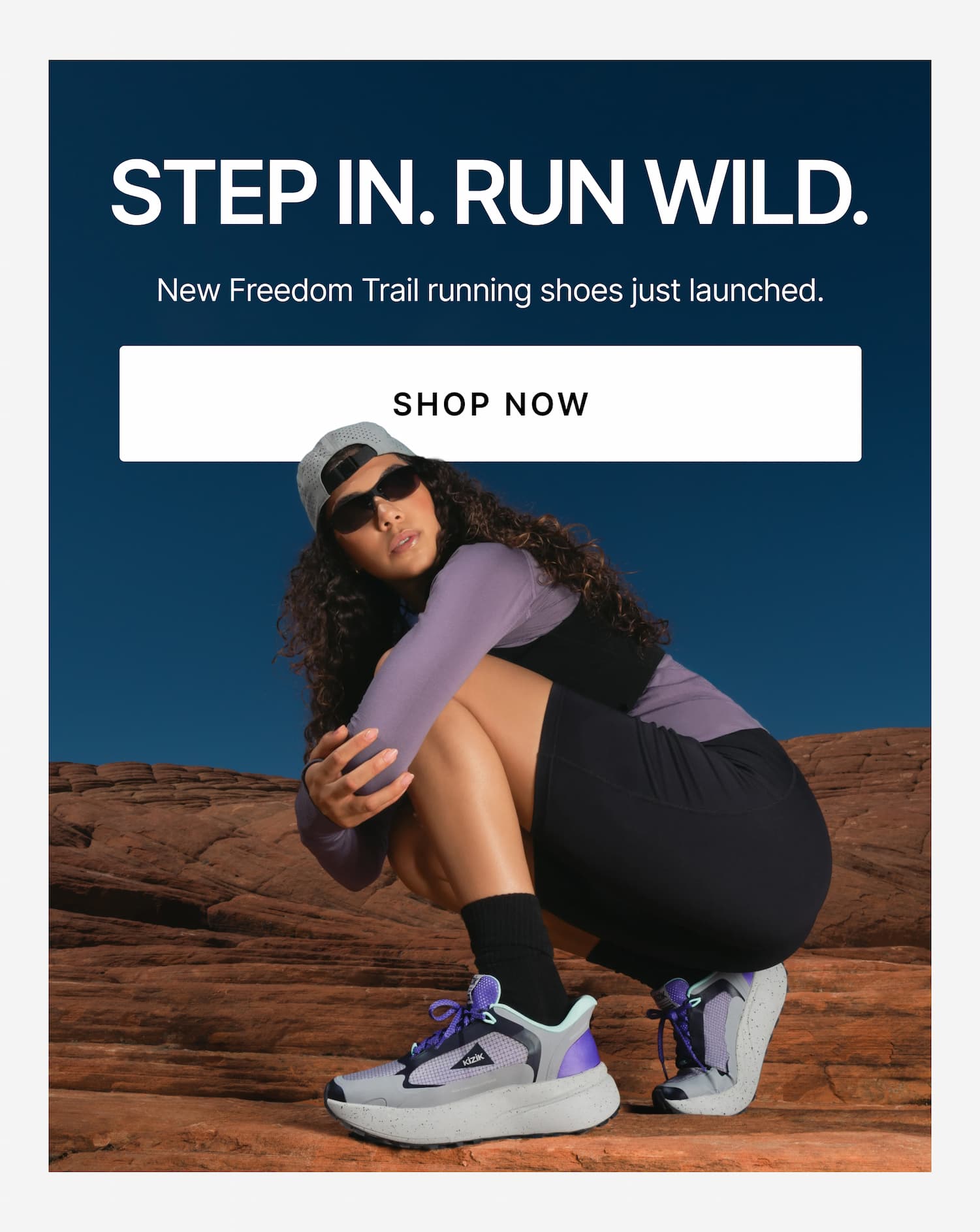 step in run wild. new freedom trail.