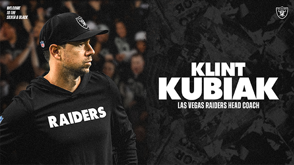 Klint Kubiak named Head Coach of the Las Vegas Raiders