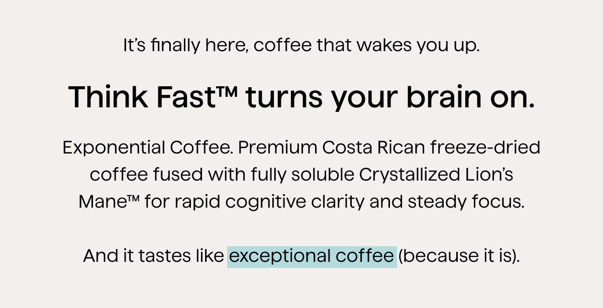 Think fast Turns Your Brain On