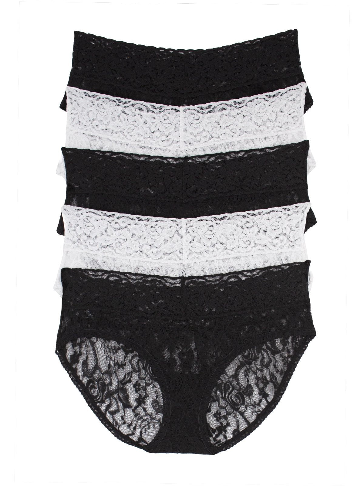 Image of Signature Stretch Lace Low Rise Hipster 5-Pack