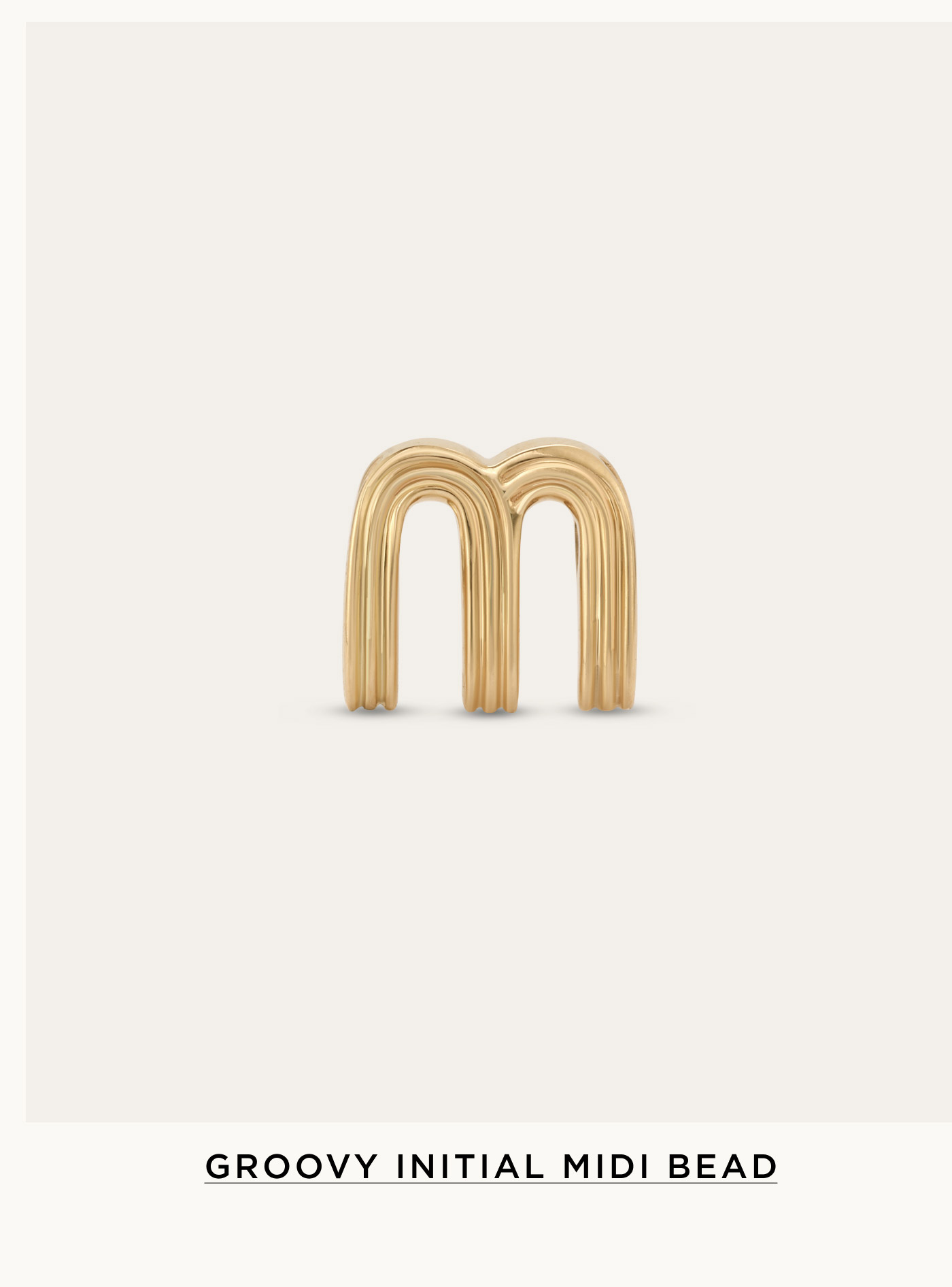 Groovy Initial Midi Bead