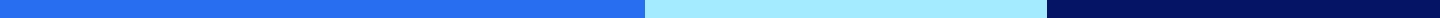 Cosmetic header bar, using medium blue, light blue and dark blue