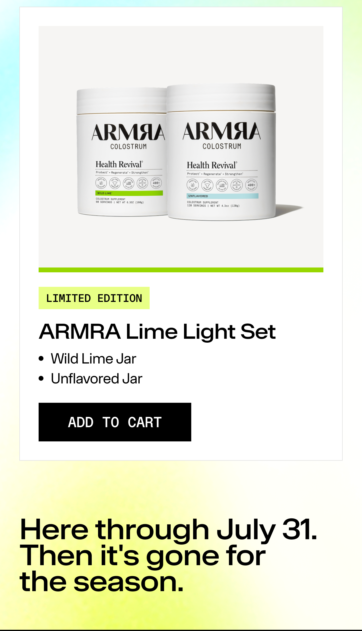 ARMRA Lime Light Set