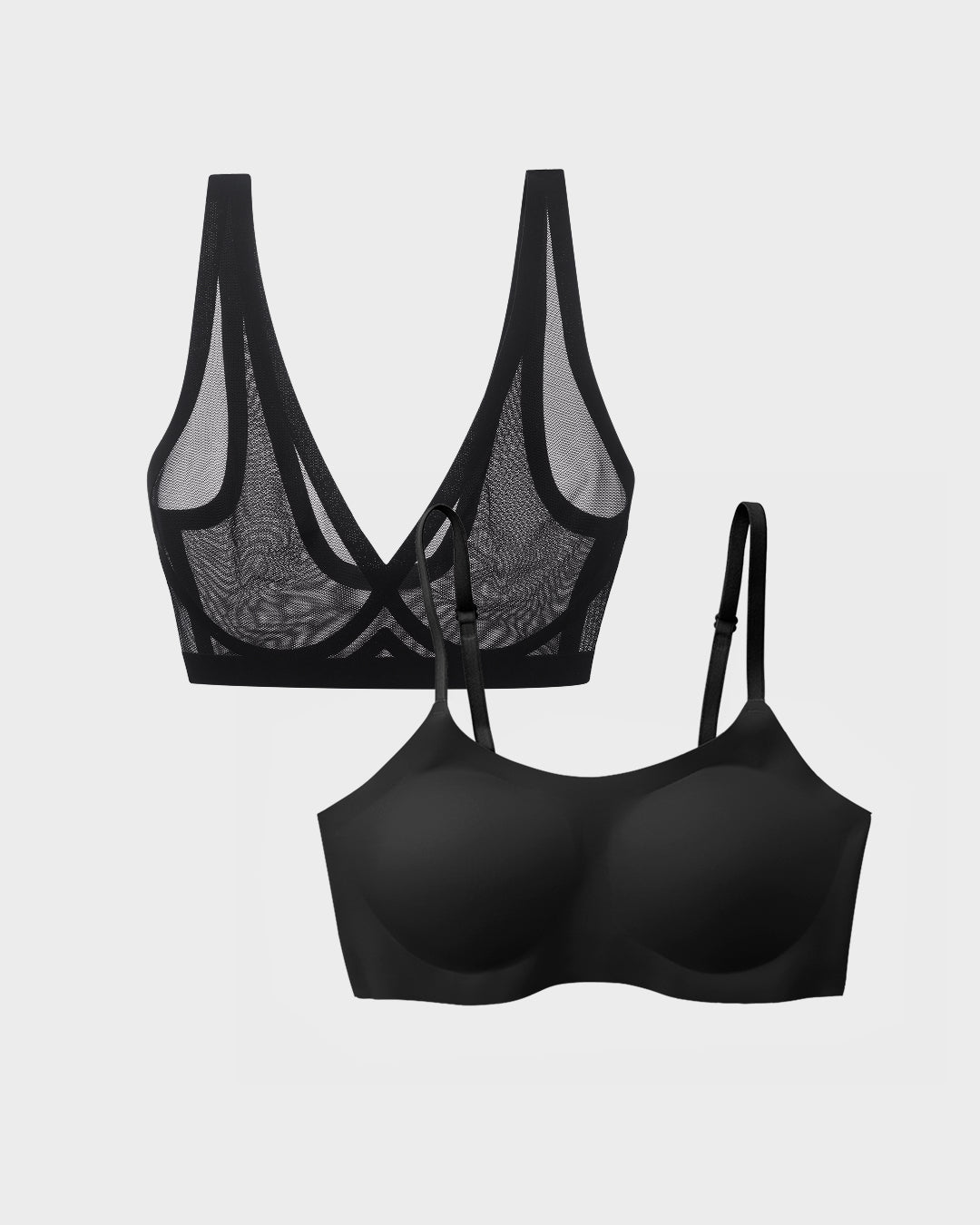 Image of Bralette Bundle Black Sheer and Black