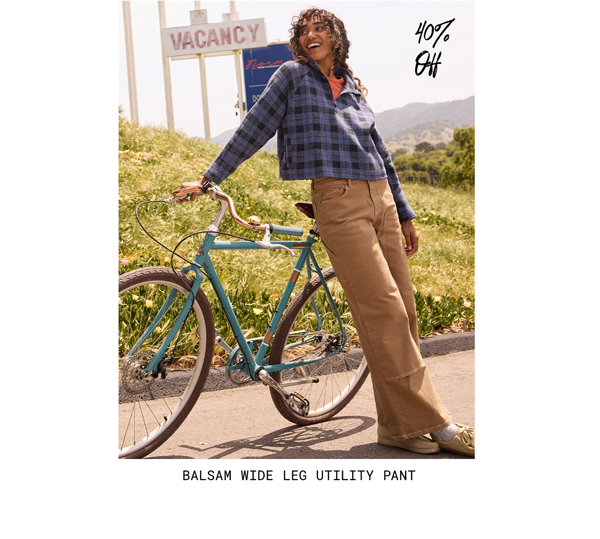 Balsam Wide Leg Utility Pant