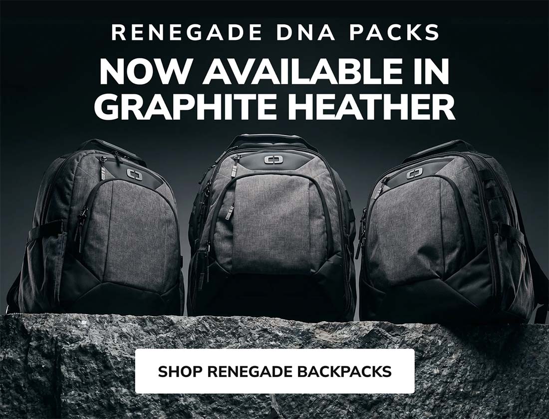 RENEGADE DNA PACKS now available in graphite heather shop now