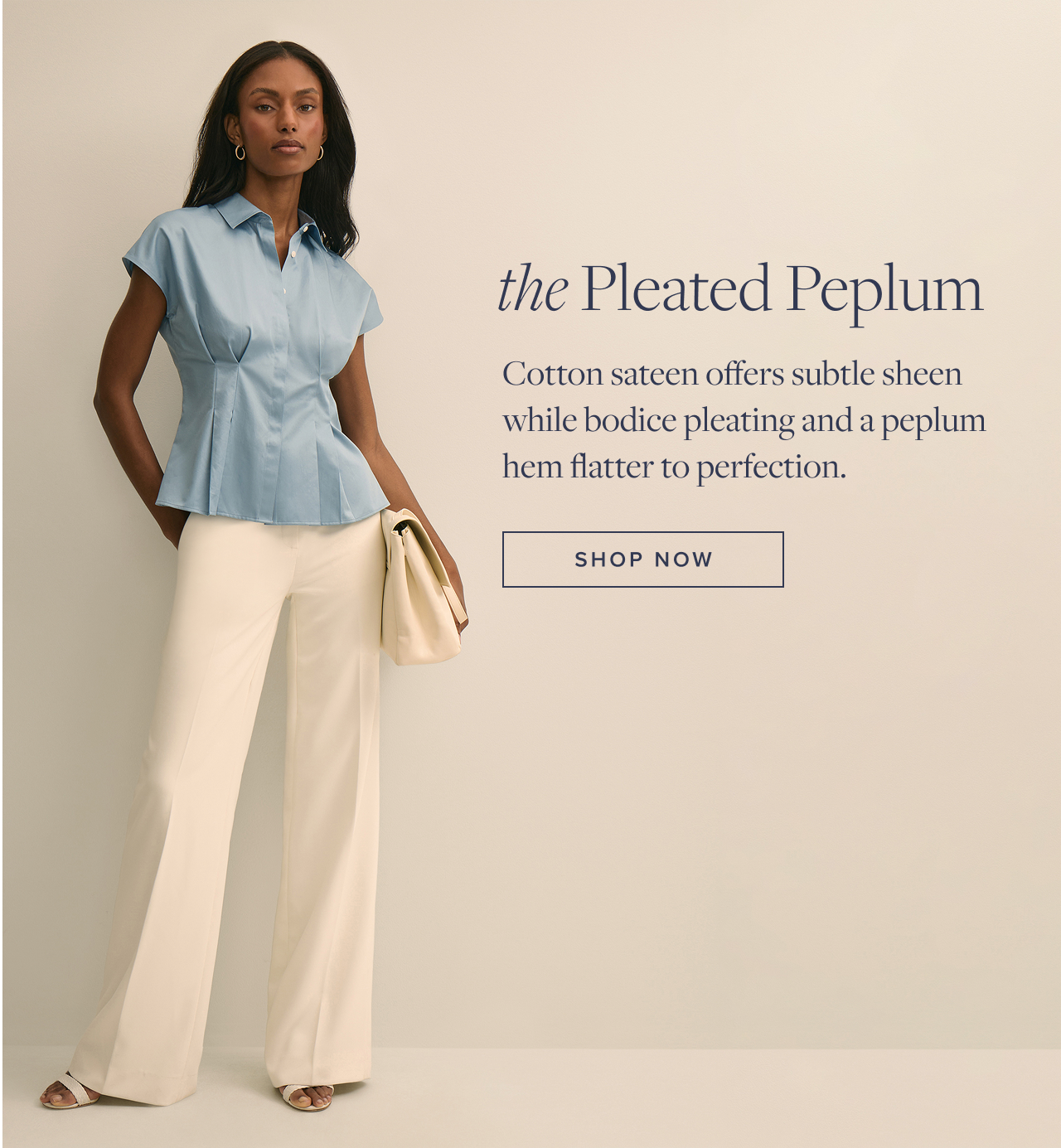 The Pleated Peplum Shop Now