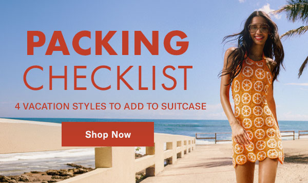 Packing Checklist: 4 Vacation Styles to Add to Suitcase