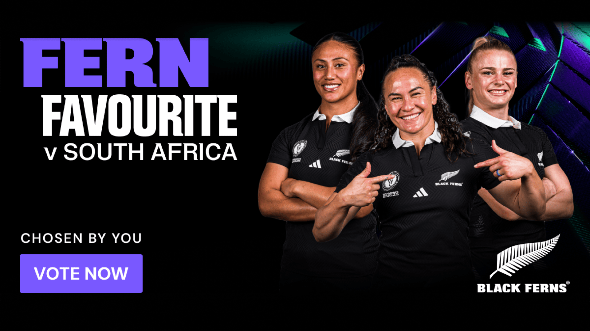Black Ferns Fern Favourite - Vote Now