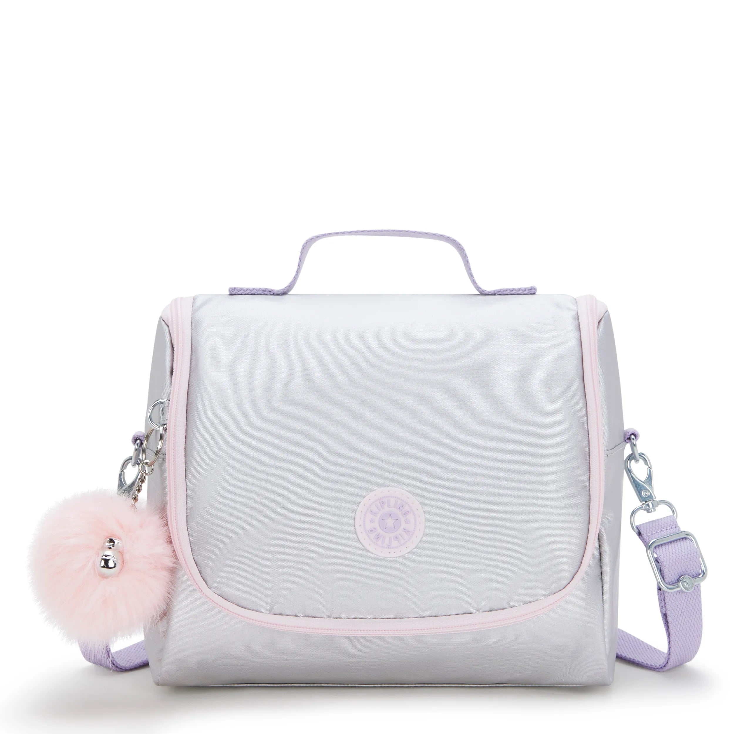 Kichirou Metallic Lunch Bag-Silver Glow Metallic