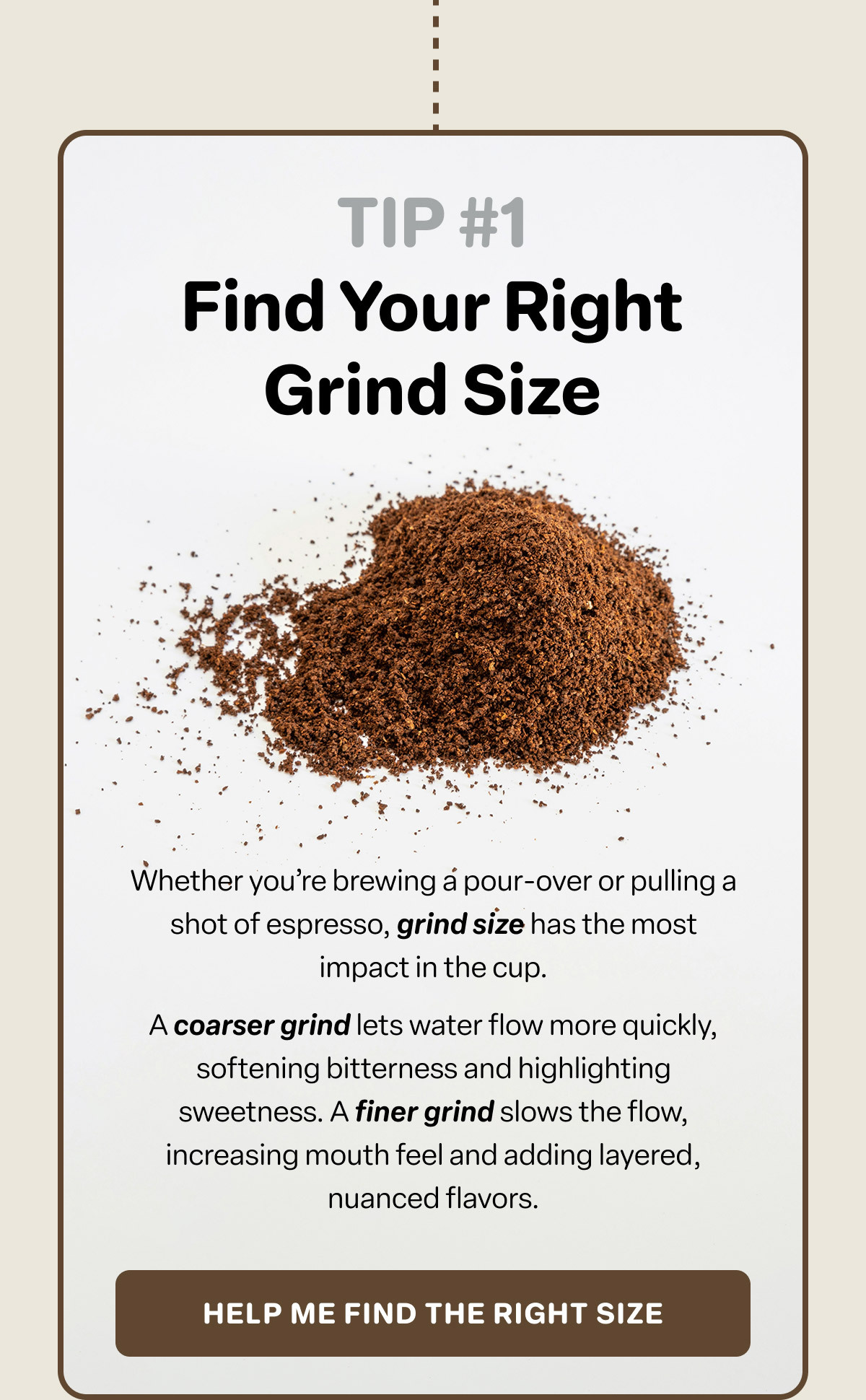 Find your right grind size