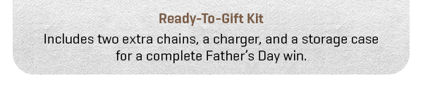 Give Dad a gift he'll actually use! 20% off our mighty Mini Chainsaw.